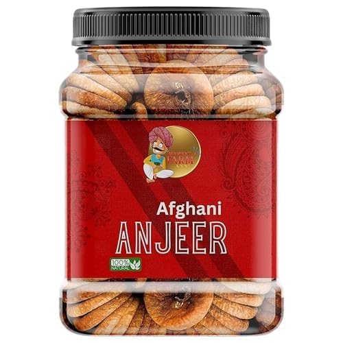 Marwadi Farm Afghani Anjeer Figs 1kg | Premium Dried Figs | Naturally Sweet Dry Fruit | High Fiber Snack for Everyday Enjoyment