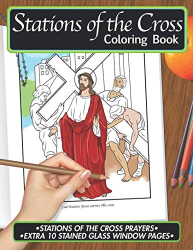 Amazon.com: Stations of the Cross Coloring Book: Color • Pray • Relax ...