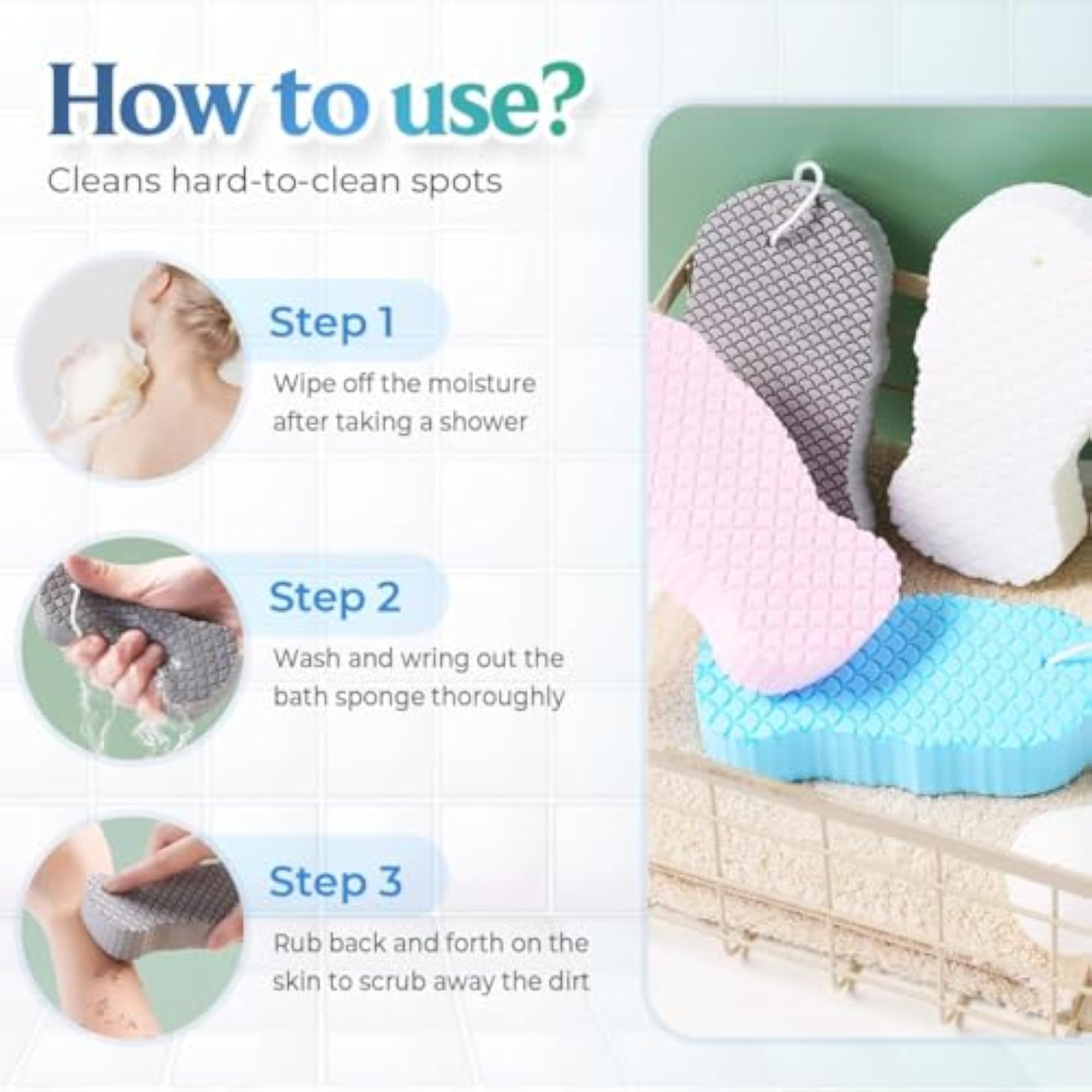 Magic Bath Sponge Dead Skin Remover