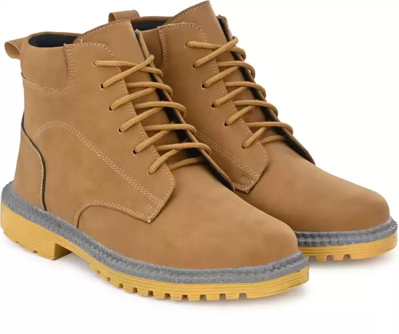 Image of WALK-WISE Suede Leather Lace Up Casual Boots for Men