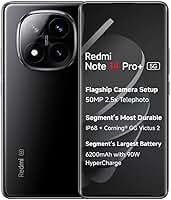Smartphone Xiaomi Redmi Note 14 Pro+ Plus 5G Preto 8GB RAM 256GB ROM NFC Modelo 24115RA8EG