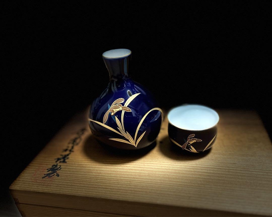 値下げ　香蘭社　酒器セット　自宅保管品 Amazon.co.jp: 香蘭社 酒器セット おちょこ3客 徳利1 : 文房具