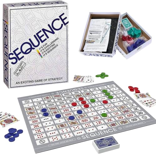 Image of Tickles Jumbo Sequence Strategy Board Game with Large Foldable Mat | Educational Indoor Outdoor Party Game for Kids & Adult (Ages: 7+ Years, Players: 2-12+)