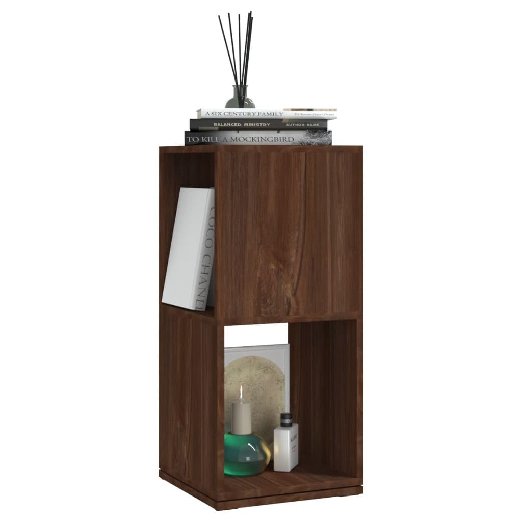 vidaXL Armoire rotative Chêne Marron 34,5x34,5x75,5 cm Bois ingénierie