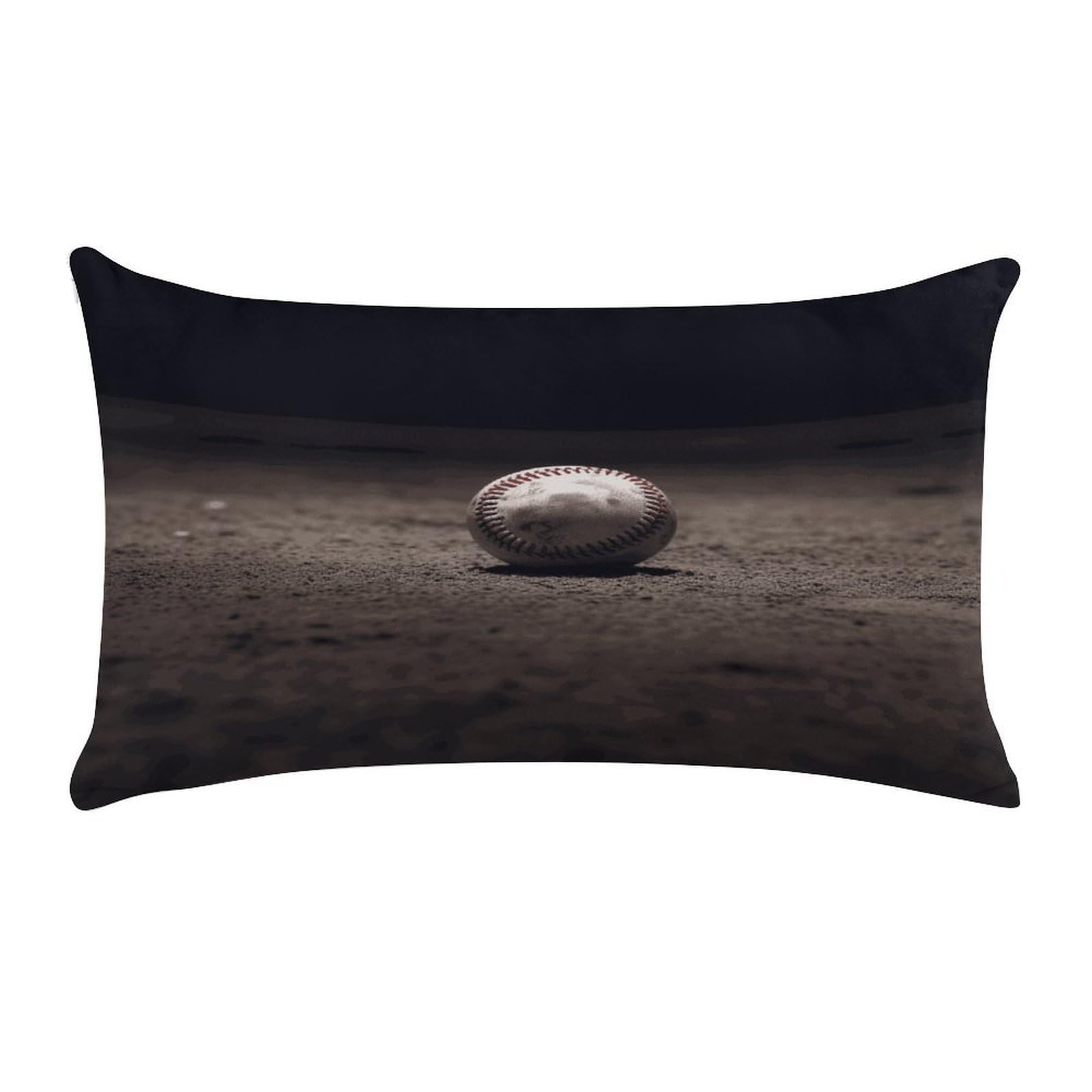 Baseball Pillow Cover Super Soft Pillowcase Luxury Cozy Fuzzy Velvet Pillow Shams Breathable Standard Pillow Cases with Zipper Wrinkle-Free Pillow Cover 12 "×20 "