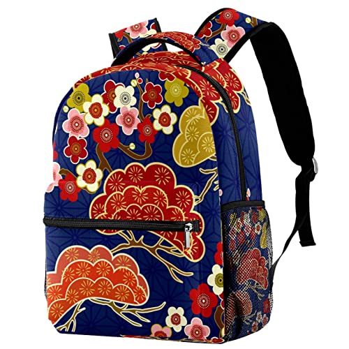 Sac à dos de voyage avec porte-bouteille scolaire pour filles garçons renards