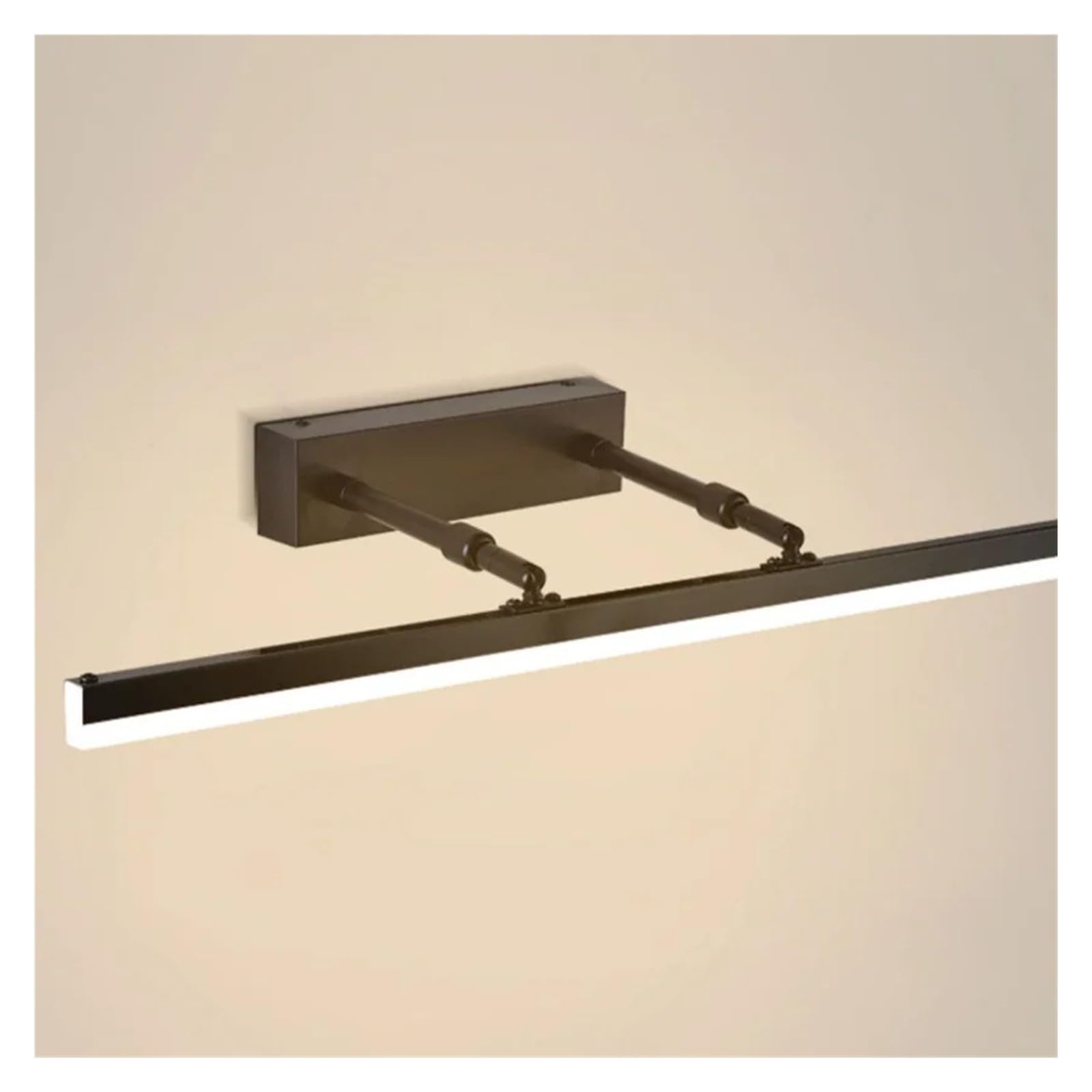 Lampe murale miroir LED, matériau métallique, corps en galvanoplastie