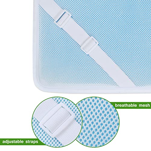 Coldwind Mattress Topper Cover Queen Size (Only Cover) 3 Inch Mattress Protector Cooling Bamboo Rayon Zippered Mattress Encasement With Adjustable Straps For Latex Mattress Topper Memory Foam Cover thumb #4