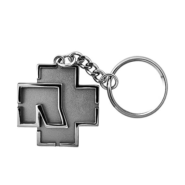 Rammstein Schlüsselanhänger Logo metallic, Offizielles Band Merchandise