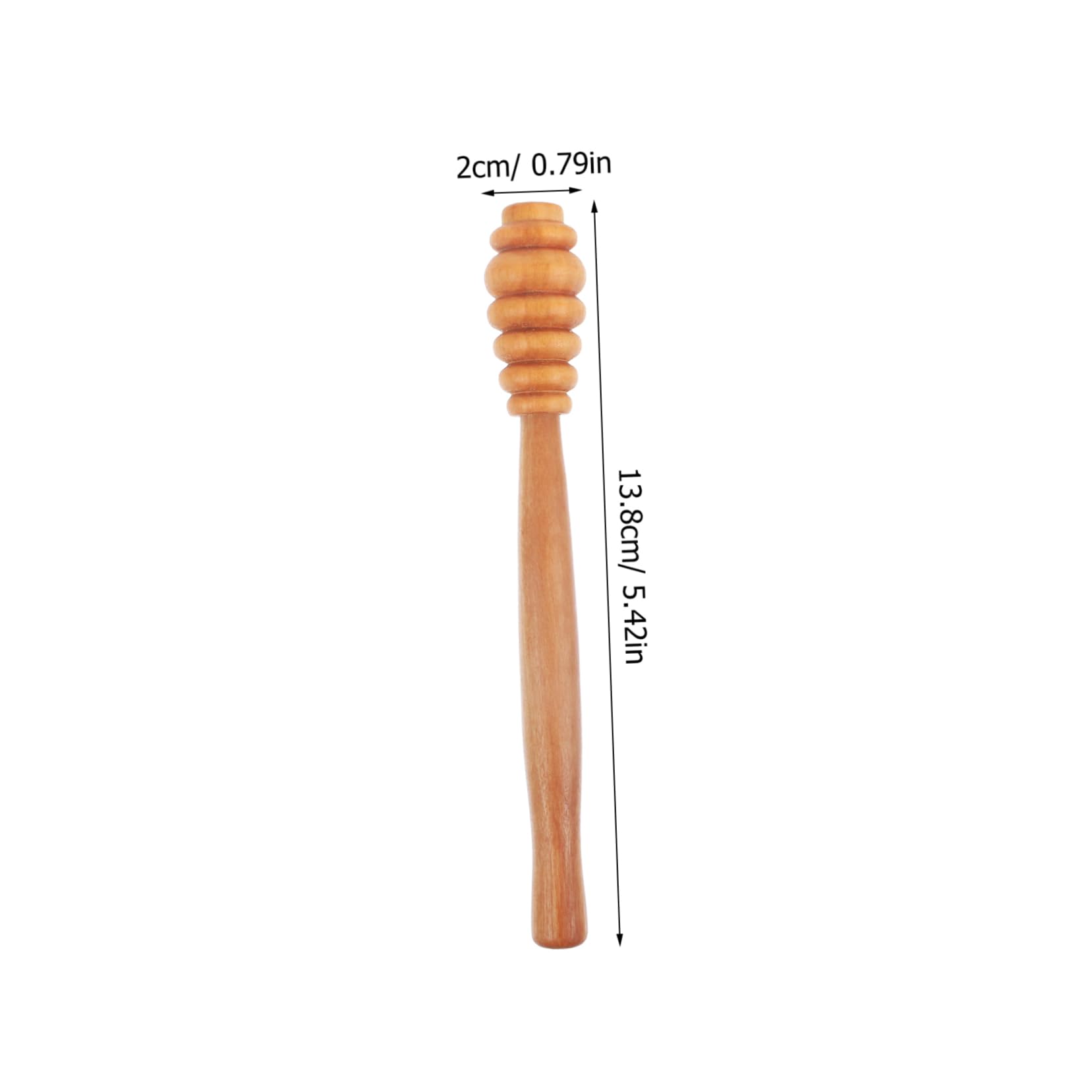 HOLIDYOYO Wooden Honey Stirrer Stick Reusable for Kitchen Honey Dier Stirring Rod