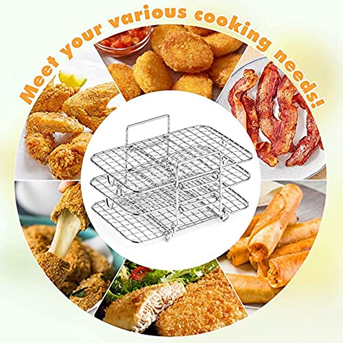 Plumflex Air Fritteuse Rack für Ninja Stahl 304 Multi-Layer Dehydrator Rack Toast Rack Air Fritteuse Zubehör – Bild 7
