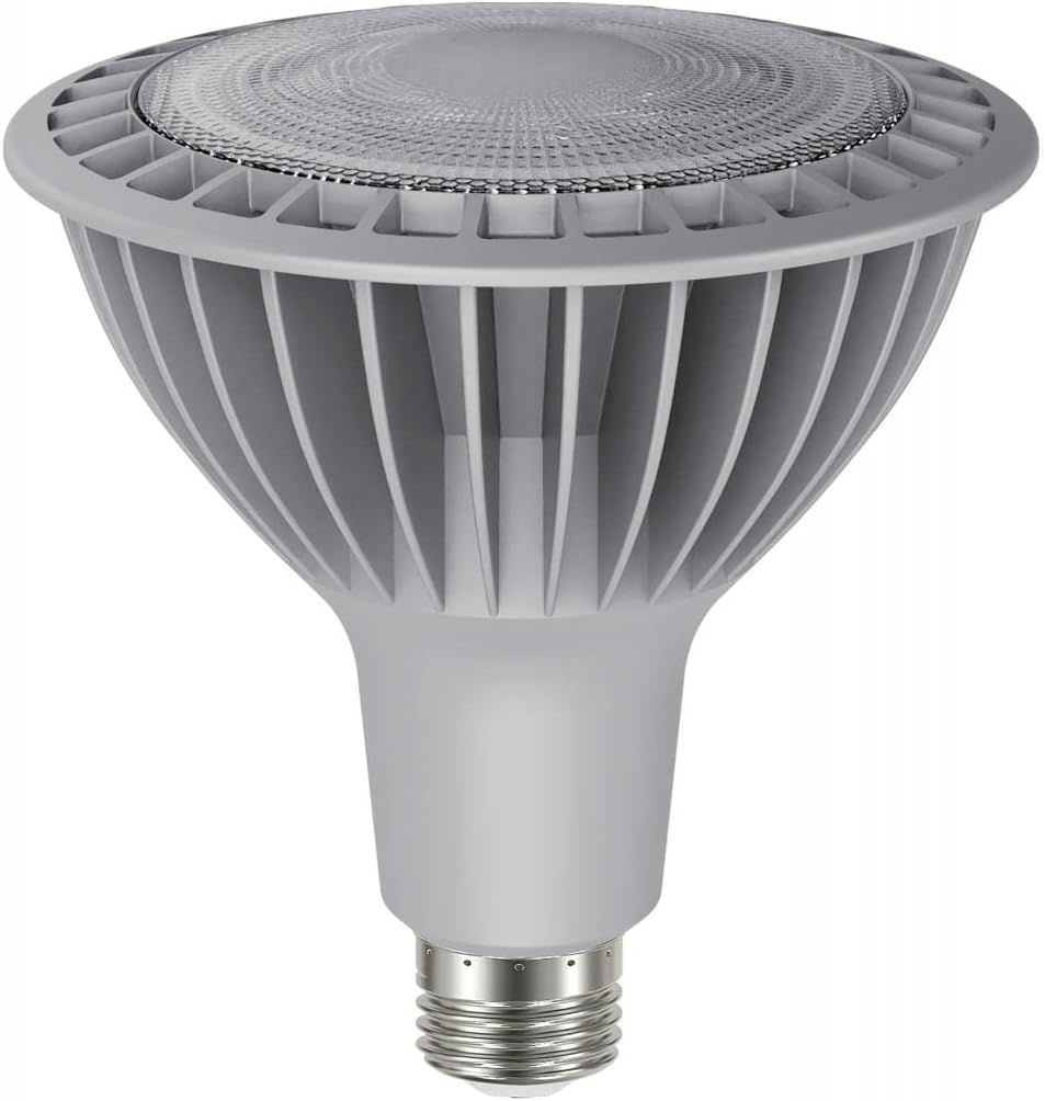 Satco S22253 33 Watt 120 Volt PAR38 High Lumen LED Reflector Light Bulb; 5000K Natural White Light; 500 Lumen; E26 Medium Base; Dimmable; California Compliant (6 LED Light Bulbs)