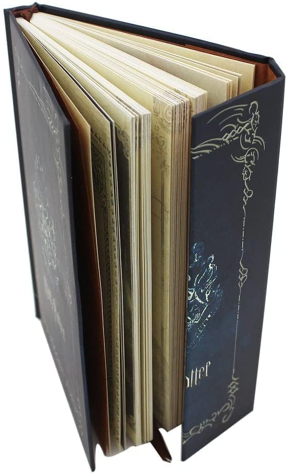 Image of Gifts - The Key House Figure, Harry Potter Hard Cover Journal Diary Notebook | Rustic Blue Look | Wizard Kid Memorabilia | Potter Heads | Magnetic | 115x168x20 mm, 192 Pages