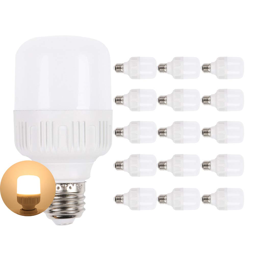 Mengjay Ampoule LED E27, Ampoule Culot E27,9W Equivalent 85W Incandescente, Blanc Chaud 2700K-3000K, 900LM, AC220V, Non-Dimmable, Lot de 15
