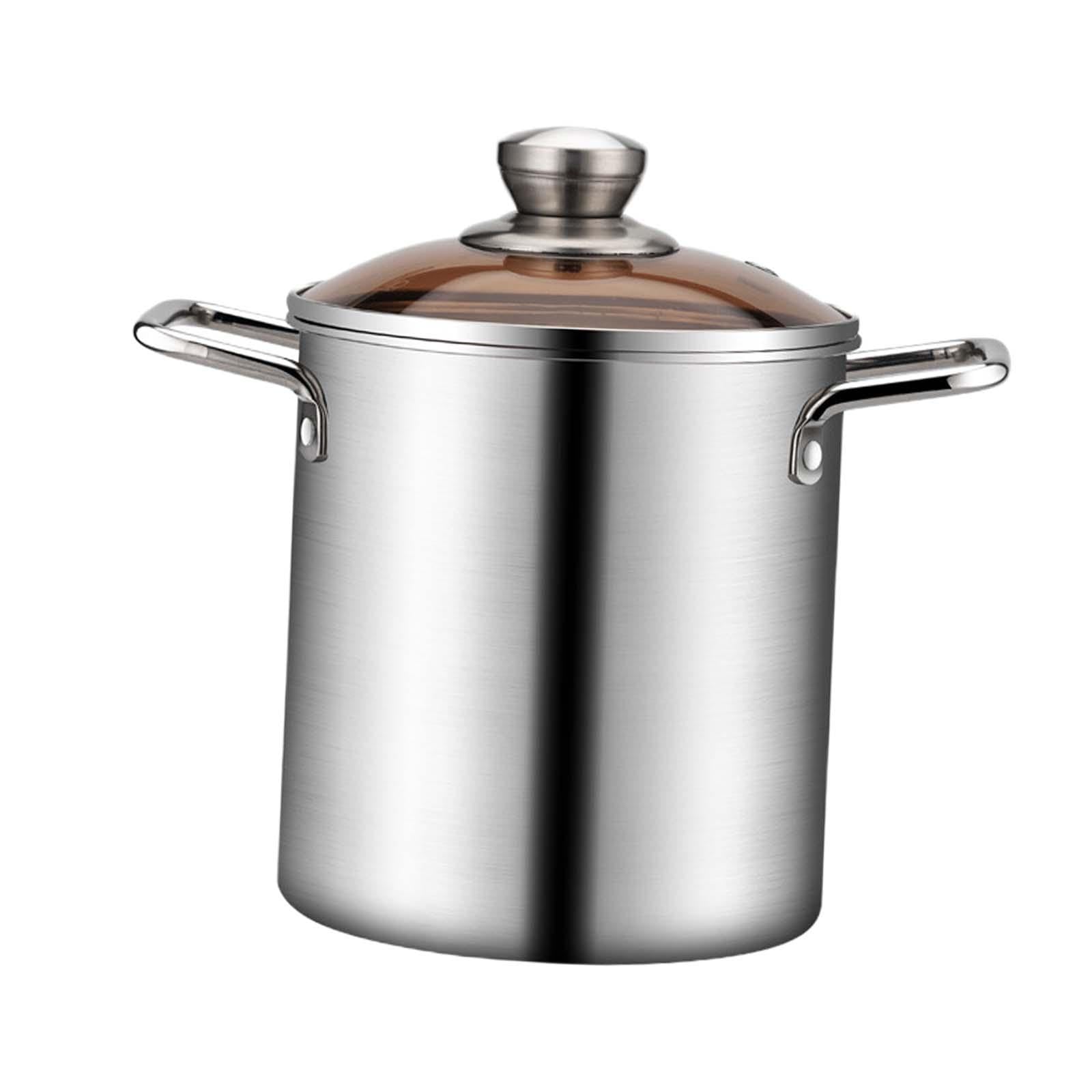 Deep Fry Pot with Double Handle Mini Deep Fryer for Pum | Deep Fry Pot with Double Handle Mini Fryer for Pumpkin Pie French Fries lid 16.5Cm/6.50Inch-image-40