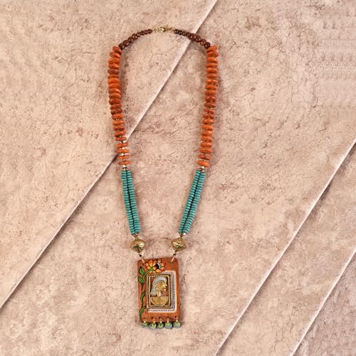 Image of AAKRITI ART CREATIONS Handcrafted Tribal Dhokra Necklace Collection | Royal, Pharaoh & Butterfly-Inspired Artisan Brass Statement Jewelry | Ethnic, Elegant & Artistic Necklaces for Women