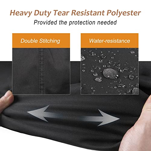 Nettypro Umbrella Cover For 10Ft To 12Ft Outdoor Umbrellas, Waterproof And Durable Market Umbrella Parasol Cover With Zipper And Rod, Black #TOP1