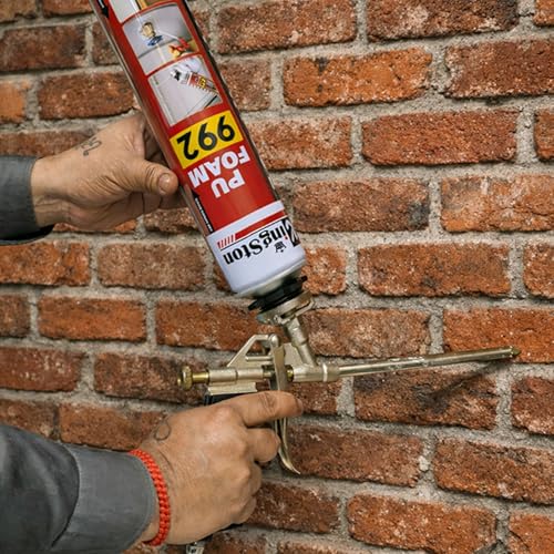 Image of Kingston Multipurpose Expandable PU Foam Insulation Sealant Spray for Window, Tile, Door, AC Gaps & HVAC Applications, 750 ml - 1Pc + 1Pc Straw