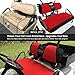 10L0L Elastic Golf Cart Seat Covers for EZGO TXT RXV, Club Car DS and Most Original Front Seat, Sandwich Material, A Perfect Balance of Warmth in Winter and Cooling in Summer
