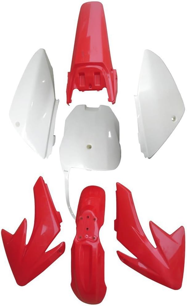 Plastic Fenders For CRF70 CRF 70 | Dirt Bike Replacement Plastic Kit Body Parts (White)