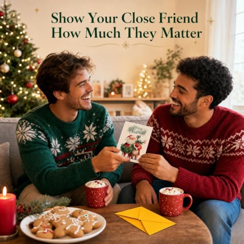 Haveself Christmas Card Santa & Rudolph Reindeer Holiday Card 5 * 7 Inch - image 9