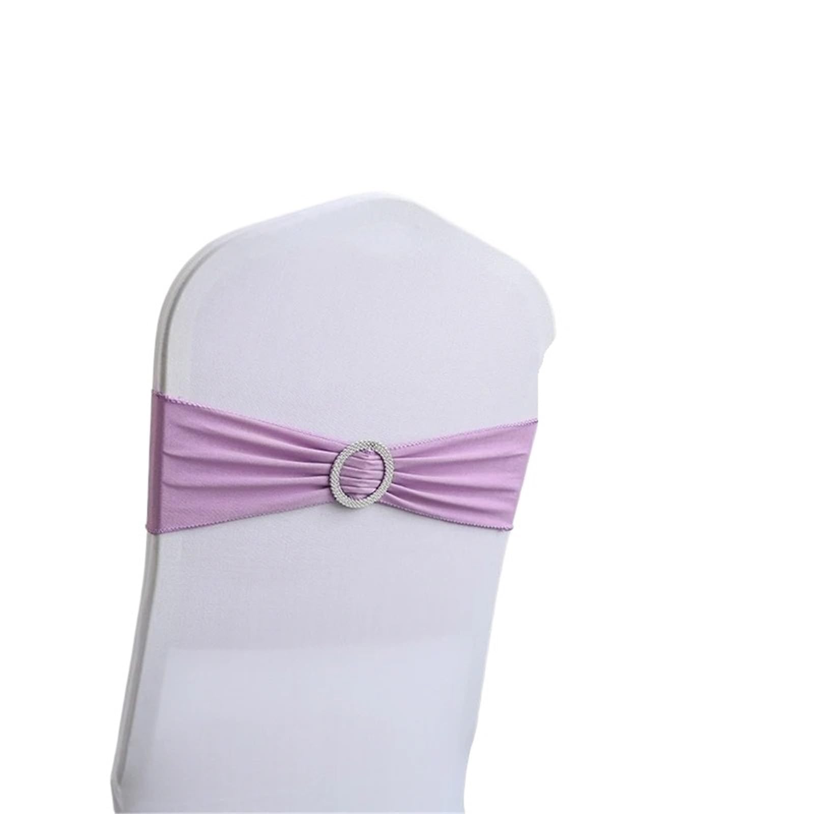YGSGJSP Chair Sashes 10PCS Elastic Chair Knot Wedding Decoration Buckle Sashes Back Cover Mariage Hotel Home Seat Elegant Ribbon Decors for Wedding(Lavender)