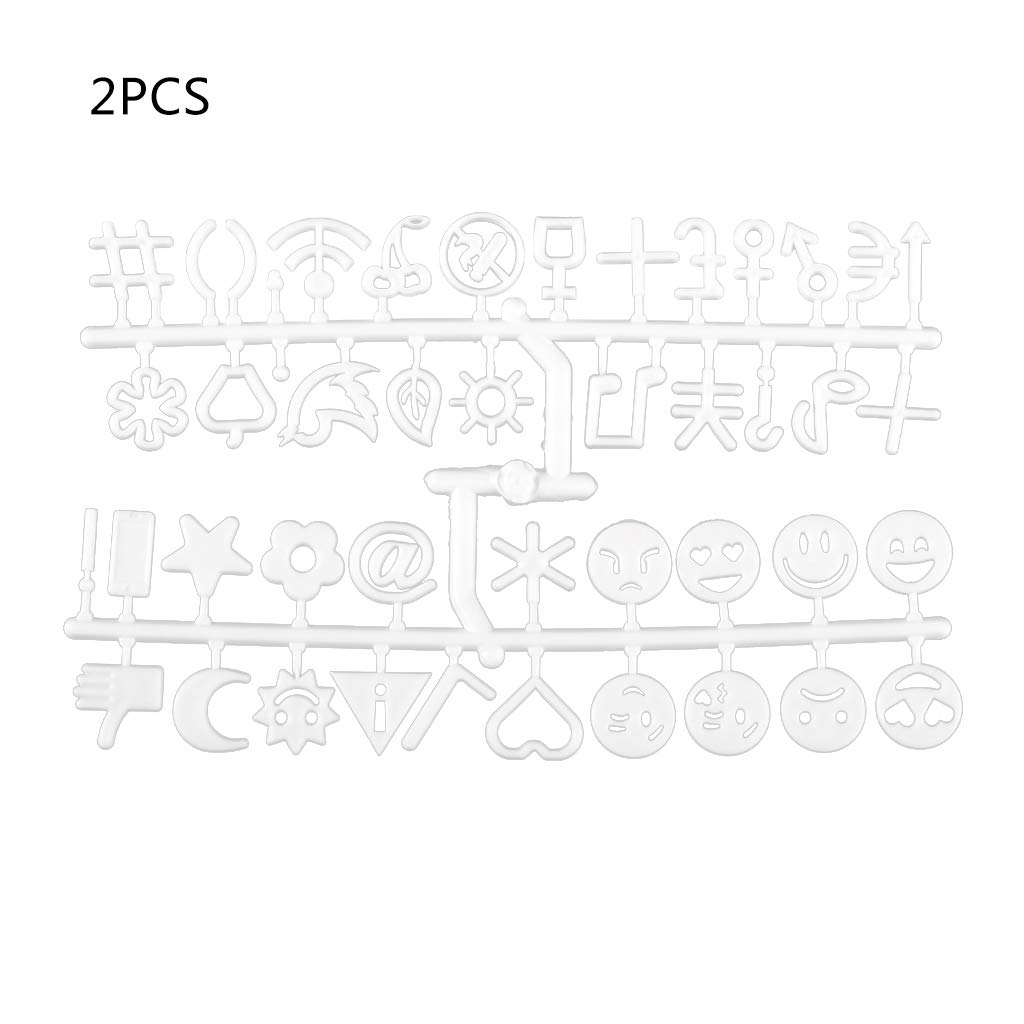 Buy Wuweiwei12 2Pc Plastic Letters Board Characters Sign Board Letters