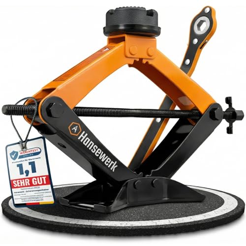 Hansewerk® Wagenheber Scherenwagenheber 2t inkl....