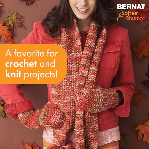 Image of Bernat Softee Chunky BB Shadow Ombre Yarn - 1 Pack of 10.5oz /300g - Acrylic - #6 Super Bulky - 275 Yards - Knitting /Crochet