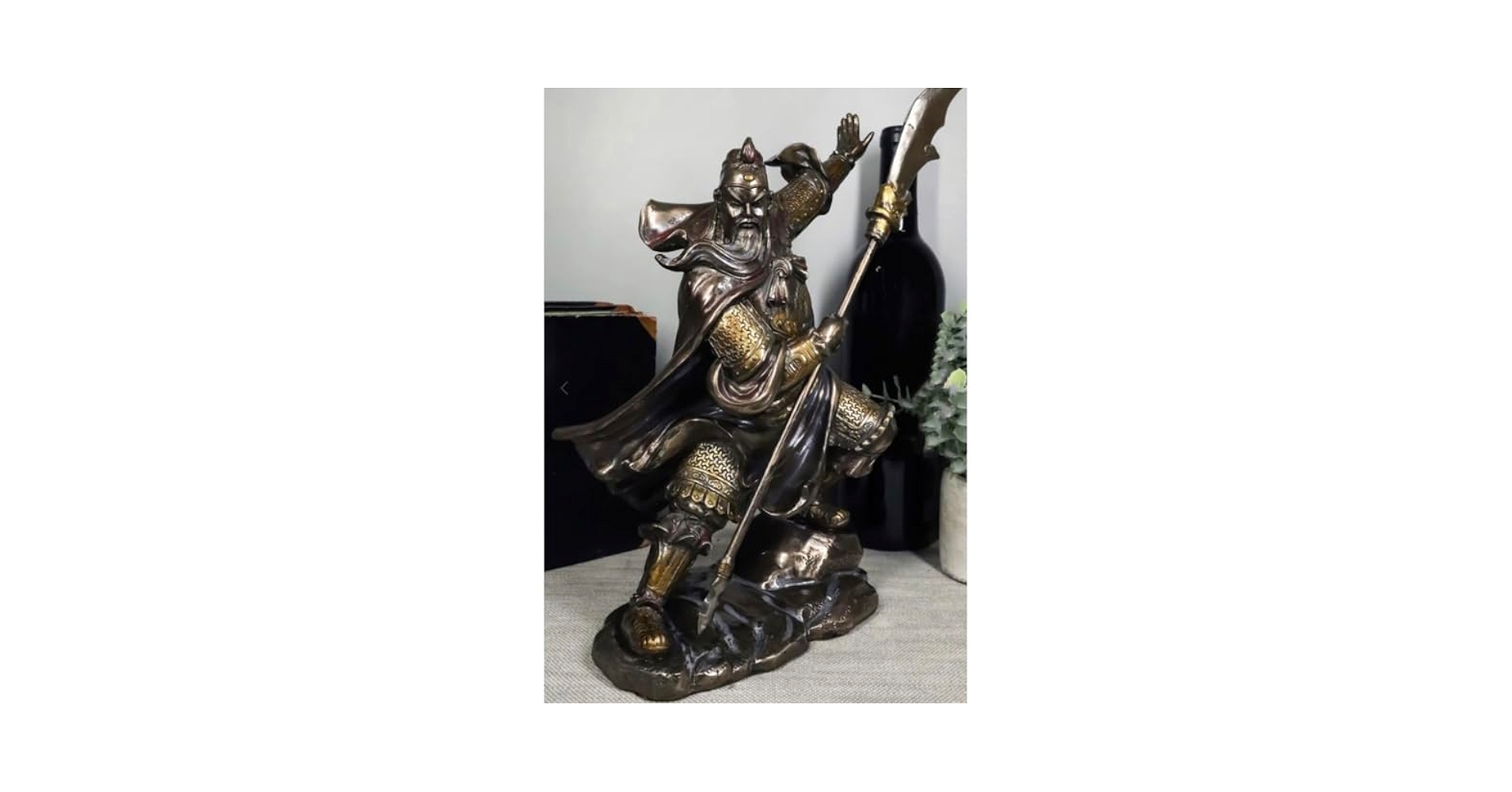 三国志　関羽　武将立像　オブジェ　インテリア　戦国ロマン Amazon.co.jp: 三国志 関羽 武将立像 オブジェ インテリア 戦国