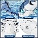 Kafuzi 2.4Ghz Remote Control Shark Toys for Pool, 1:18 Scale High Simulation Shark for Kids, Electric RC Sharks Toys with Light & Spray Water Function for 6 7 8 9 Year olds Boys Girls