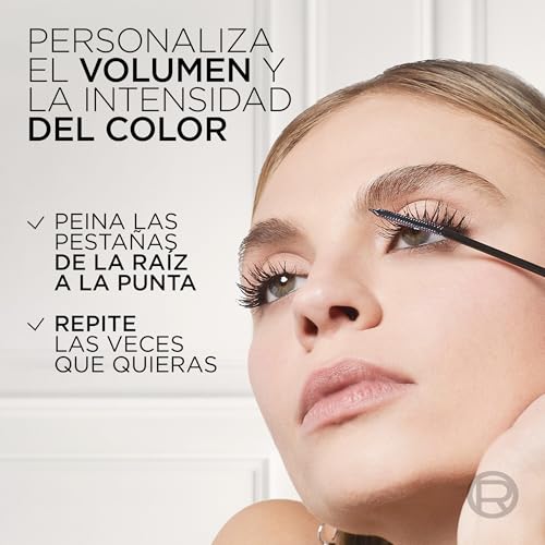 L'Oréal Paris - Mascara Volume et Longueur Waterproof - Formule Fortifiante Enrichie en Céramide - Brosse Exclusive Double Face - Telescopic Lift Waterproof - Couleur : Noir