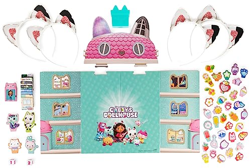 SPIN MASTER GAMES Gabby's Dollhouse, Meow-Mazing Brettspiel basierend auf der DreamWorks Netflix Show mit 4 Kitty Stirnbändern, für Familien und Kinder ab 4 Jahren – Bild 5