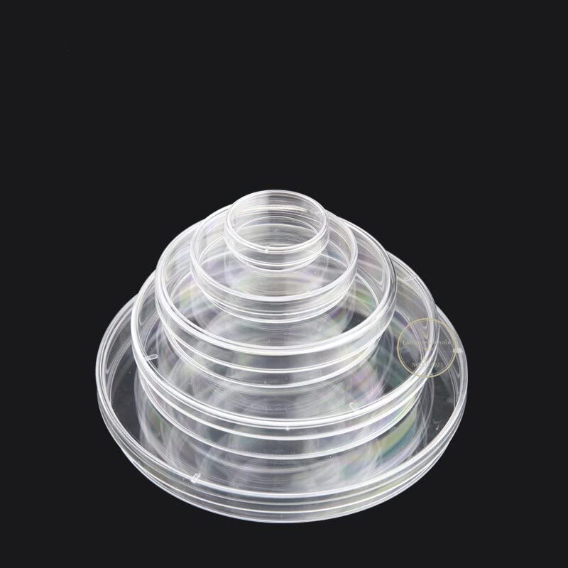 10 unids/Lote de Placas de Petri estériles de plástico, Plato de Cultivo de bacterias for Suministros Escolares científicos biológicos de Laboratorio (Size : 100x100mm Square)