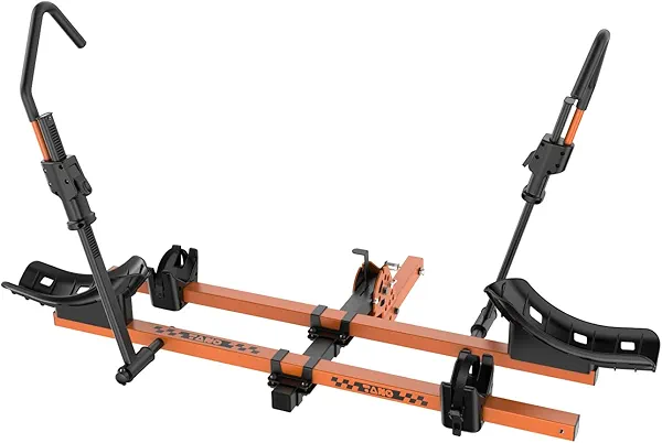 TANX Bike Racks for Ebikes,Fat Tire Bike Rack for Tow Hitch 2-Bike 200 lbs Capacity, Smart Tilting Platform for Standard E-Bikes, Fits 2-Inch Receiver