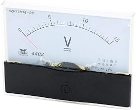 New Lon0167 Voltímetro do painel analógico voltímetro DC 0-15V Faixa de Medição 44C2(Analog Panel Voltmeter Voltmeter DC 0-15V Messbereich 44C2)