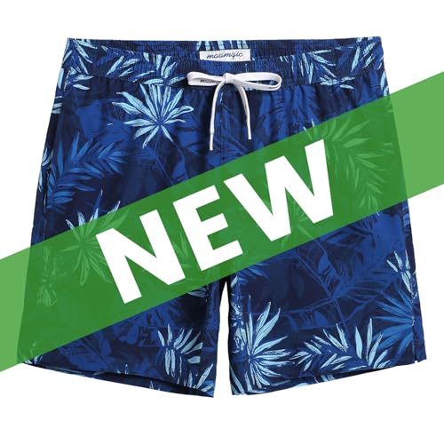 Image of maamgic Mens 7 inch Stretch Swim Trunks Quick Dry Mesh Lining Swimwear Bathing Suits
