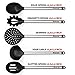 Cooking Silicone Utensils Set 10 — Best Nonstick Kitchen Cookware Utensil Sets — Large Hanging Spoons Spatula Set – Non Toxic Cook Gadget Kit Black