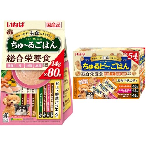 いなば　ちゅるビーごはん　総合栄養食お肉バラエティ　10g×54入×4個 バラエティパック）いなば ちゅるビーごはん 犬 お肉バラエティ 総合