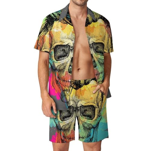 Ensemble 2 pièces d'été taille S avec chemise hawaïenne homme short et pantalon de plage légers