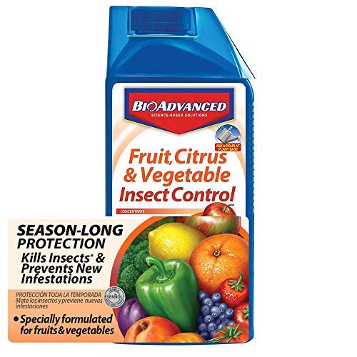 BioAdvanced 701520A Fruit, Citrus & Vegetable Insect Control for Edible Gardening Concentrate, 32-Ounce