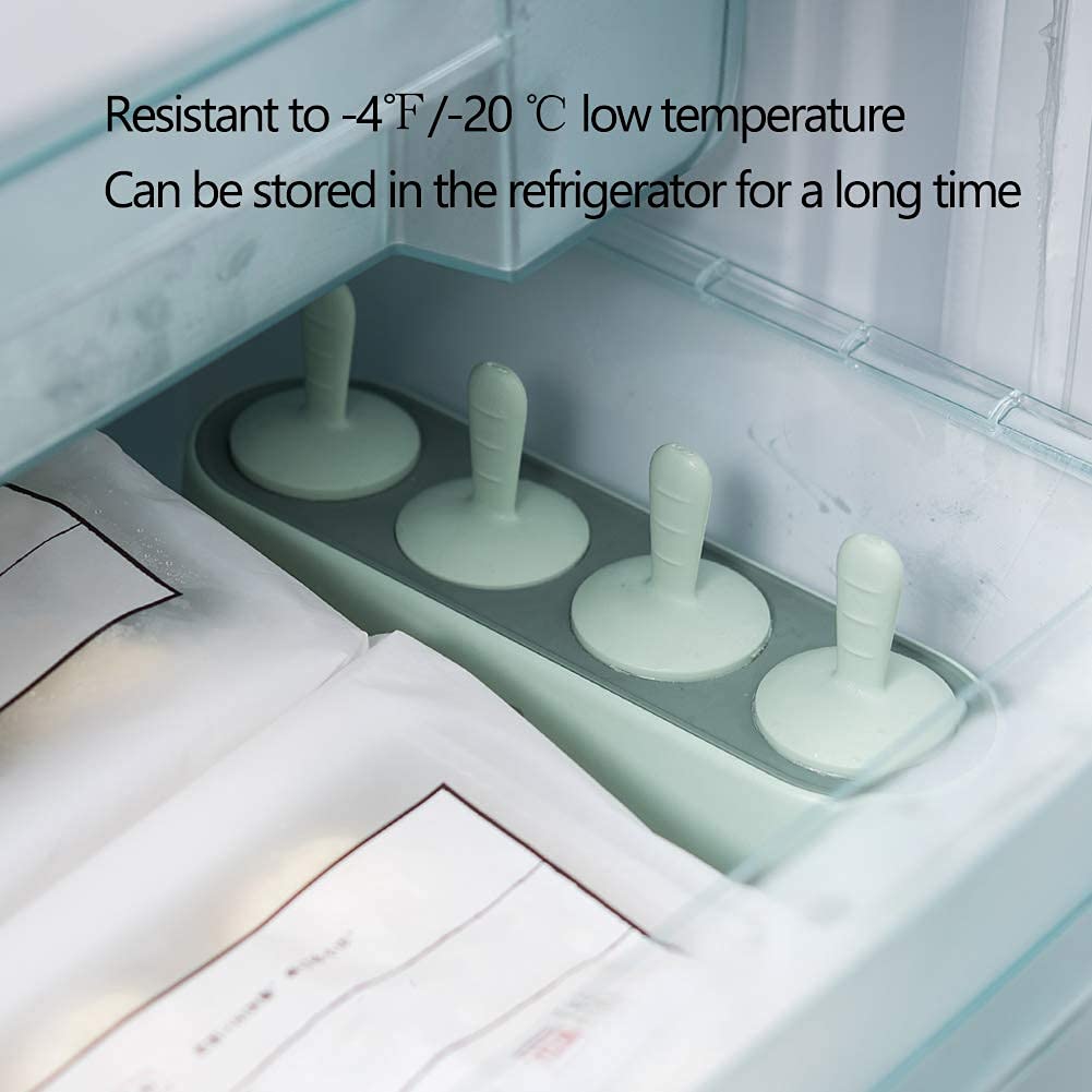 DRAGONTIME Eis Am Stiel Formen 4-tlg - BPA-freie Silikonformen Für Selbstgemachtes Stieleis