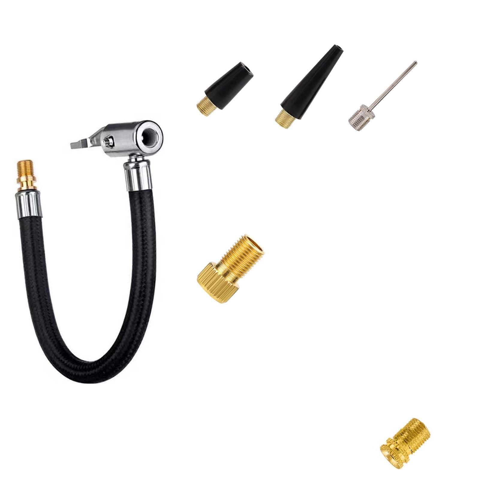 Xuamaea Replacement Pump Hose – Non-Deflate Inflation Extension Pipe with Valve Adapter for Automotive, Motorcycle & Bicycle Repair-50cm