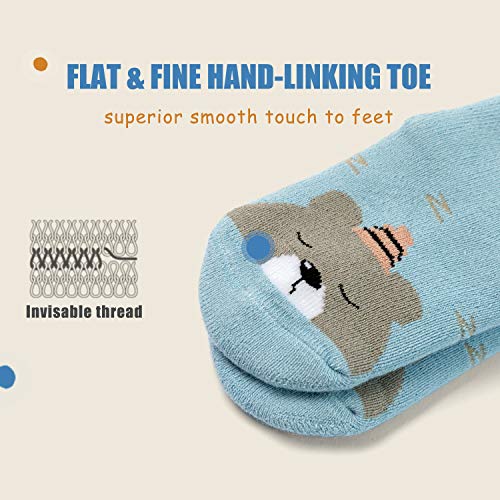 Baby Non Slip Warm Socks Baby Boys Thick Winter Socks with Grips for Baby Girls Non Skid Socks 6 Pack4
