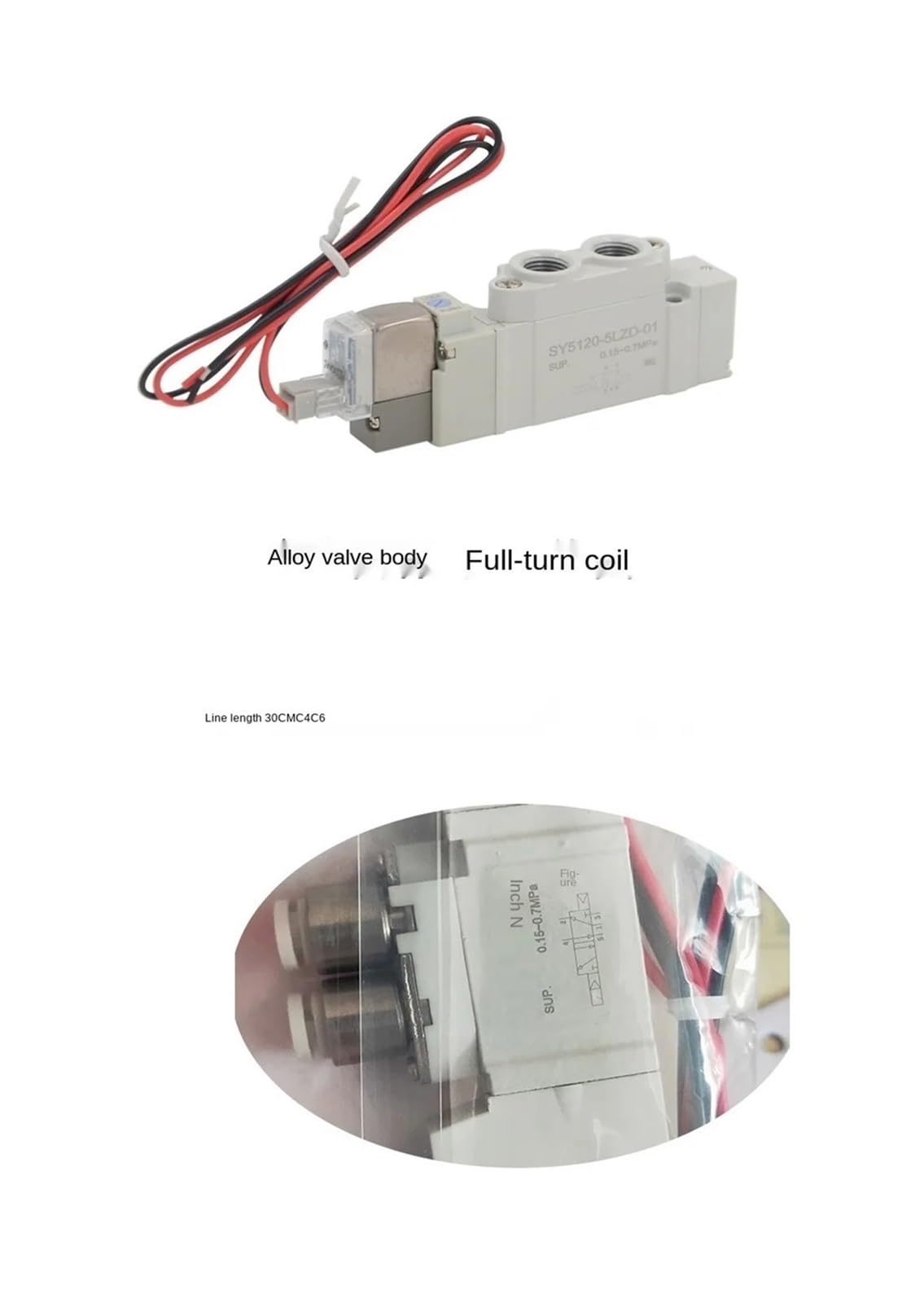 Zawór elektromagnetyczny SY3120-5LZD-M5 typ pneumatyczny
