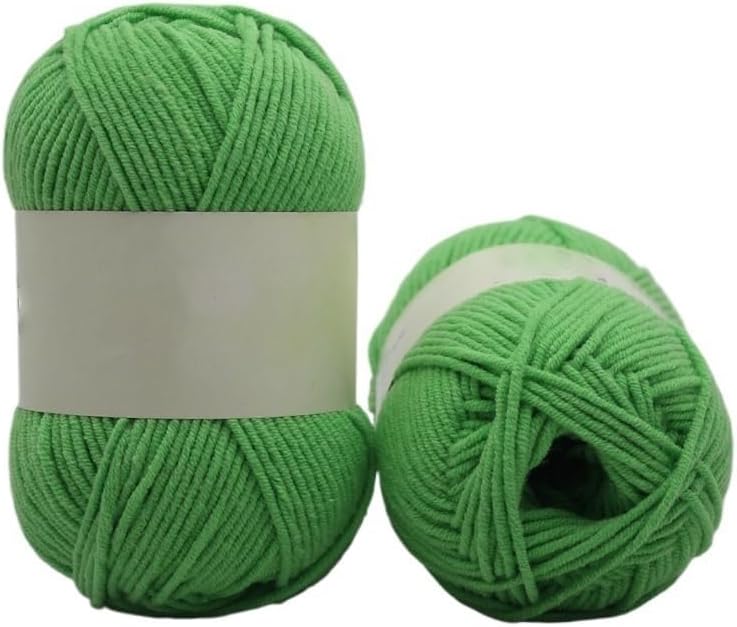 5 Rolls 5-Ply Cotton Yarn for Crocheting Knitting Medium Thick Polyester Blend Thread(39)