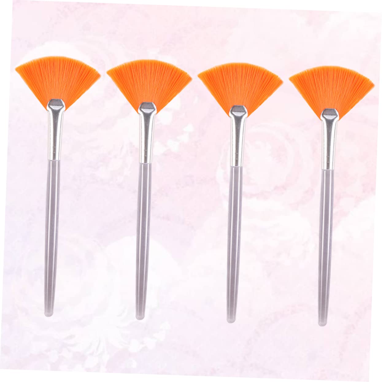 Healeved Facial Exfoliating Brush Set 4 Pcs Fan Mask Brushes Gentle on Skin Suitable for Mask Peel Serum Easy to Clean Use