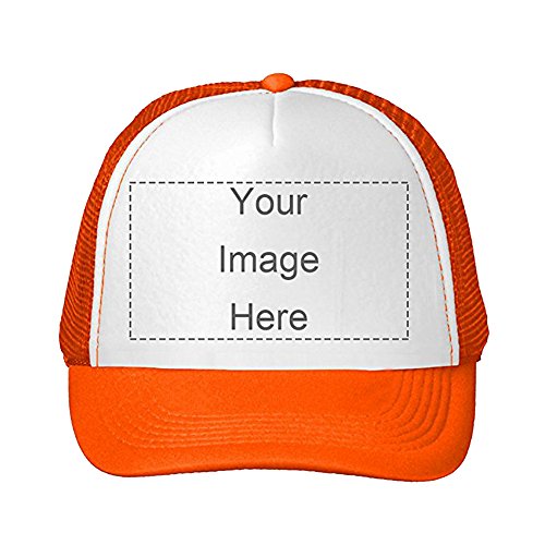 SW&IM Men Womens Custom Hat Graphic Print Design,Team Christmas Fashion Trucker Hats Adjustable Snapback Baseball Caps Orange