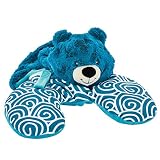 Animal Adventure | Popovers Travel Pillow | Blue Bear | Transforms from Character to Travel Pillow |