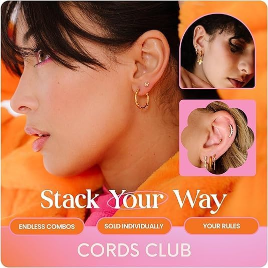 Cords Club Sweetheart Bow Flat Back Stud – ASTM-F136 Implant Grade Titanium - Push Pin Design for Sensitive Ears – Available in 18K PVD Gold Plated & Titanium Silver (Single Earring) - Image 6